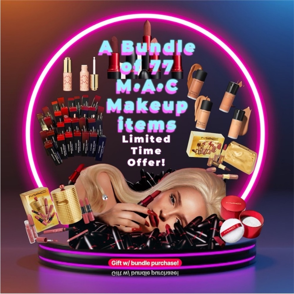 🔥BUNDLE of 77pcs authentic MAC Makeup🔥